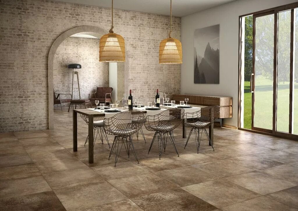 Tuscania meteora cotto сочетания в интерьере Магазин плитки Tuscania Meteora. Купить плитку Tuscania Meteora.