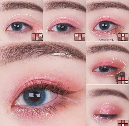 Tutorial корейского макияжа #mal #aesthetic #korean #koreanfashion #корея Peach makeup, Pale makeup, Korean 