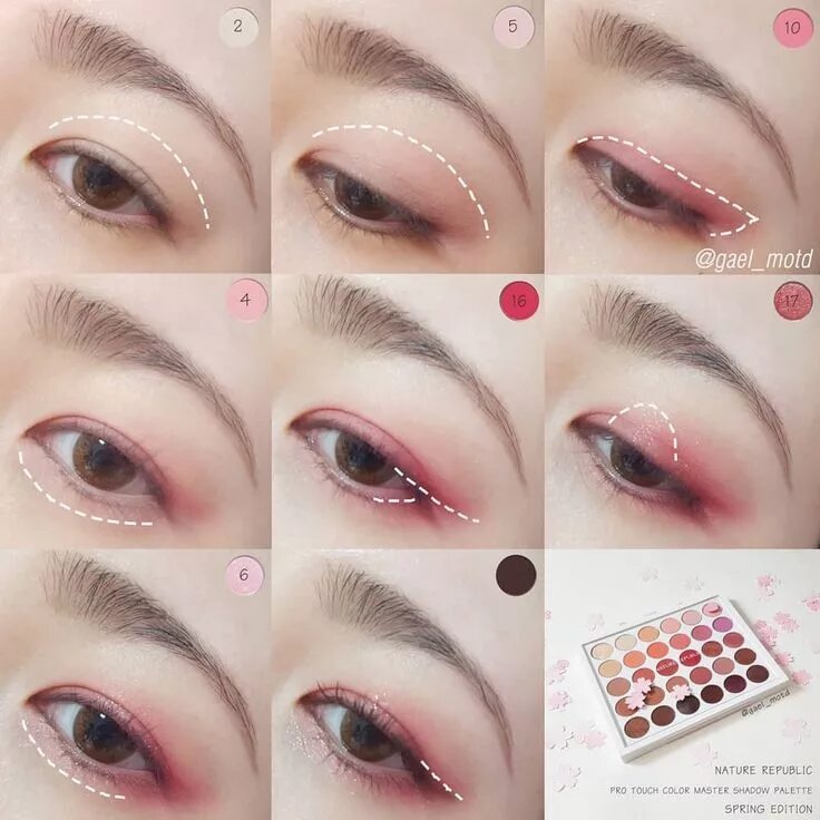 Tutorial корейского макияжа #korean #style #makeup #koreanmakeup #eyemakeuo #eyeshadow #makeuotutorial #tuto