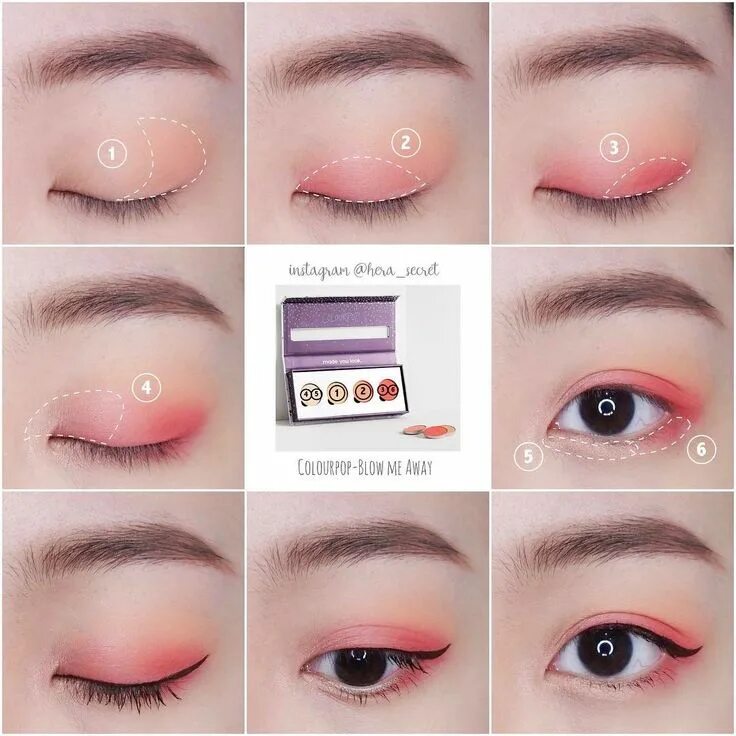 Tutorial корейского макияжа 2017.05.09 ⭐ Eyes makeup ▫ @nyxcosmetics_taiwan eyeshadow base ▫ @colourpop #blo