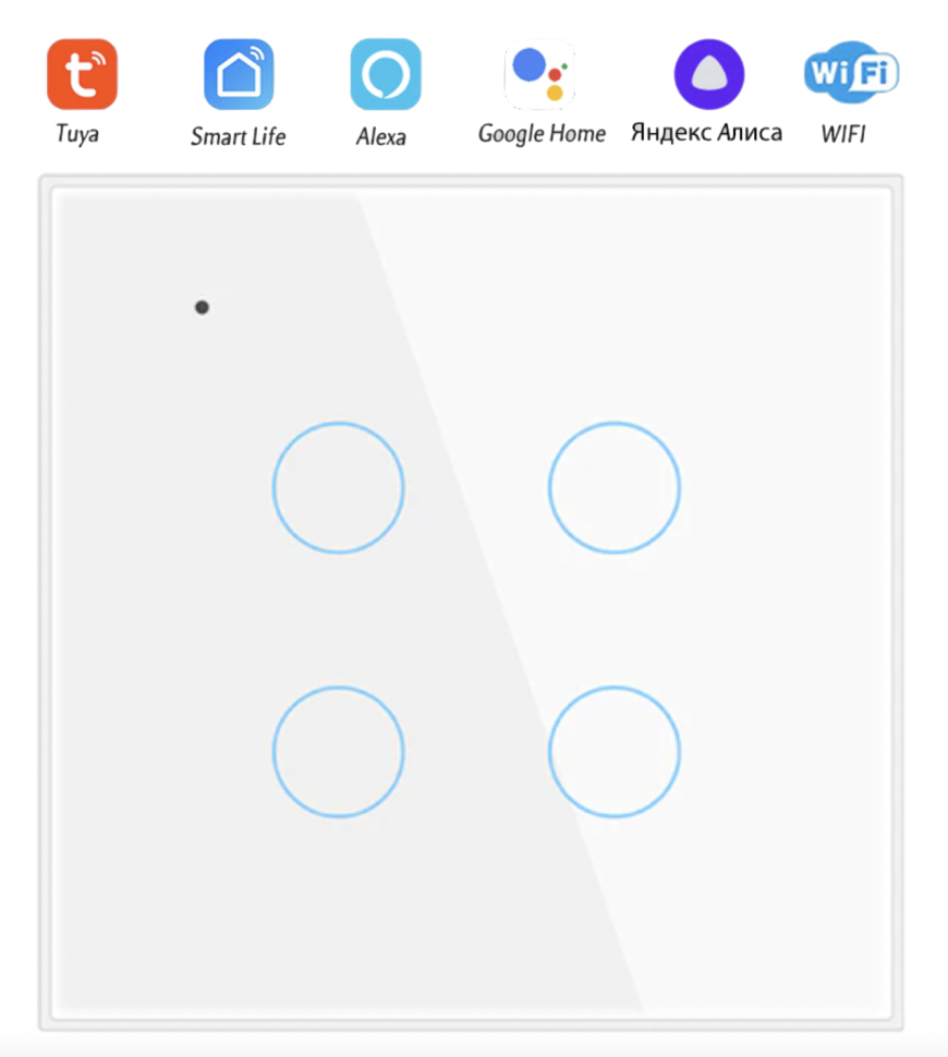 Tuya smart как подключить к алисе Умный выключатель Wi-Fi, BLE, N+L, Tuya, Smart Life, Алиса, поддержка голосового