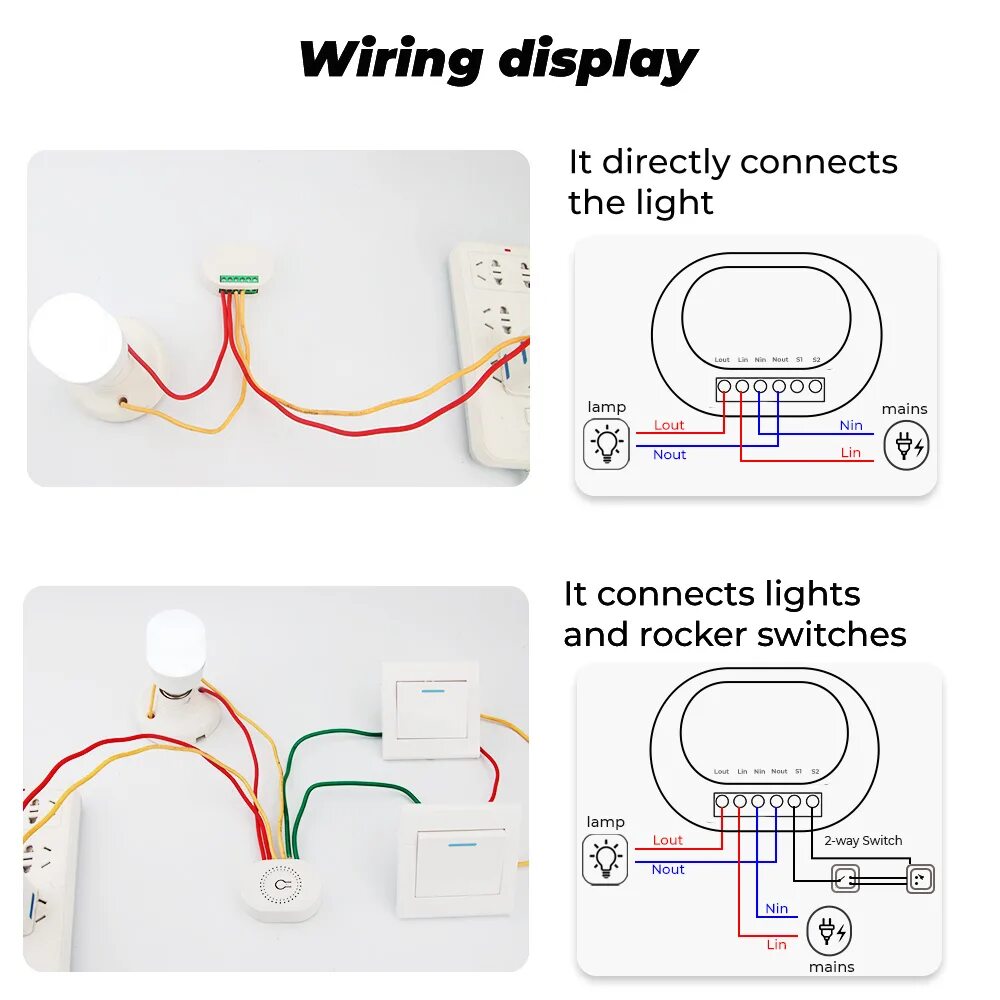Tuya smart выключатель подключение 16A Tuya ZigBee 3.0 Mini Smart Switch For 2 Way Control Home Automation Switch e