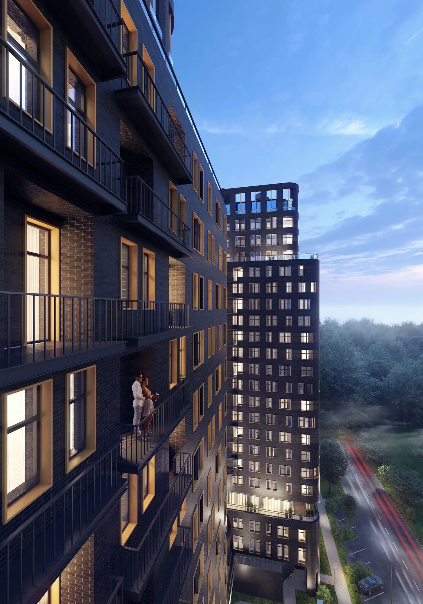 Twin house ул кирова 35а люберцы фото Residential building "Twin House" (10) Images :: Behance