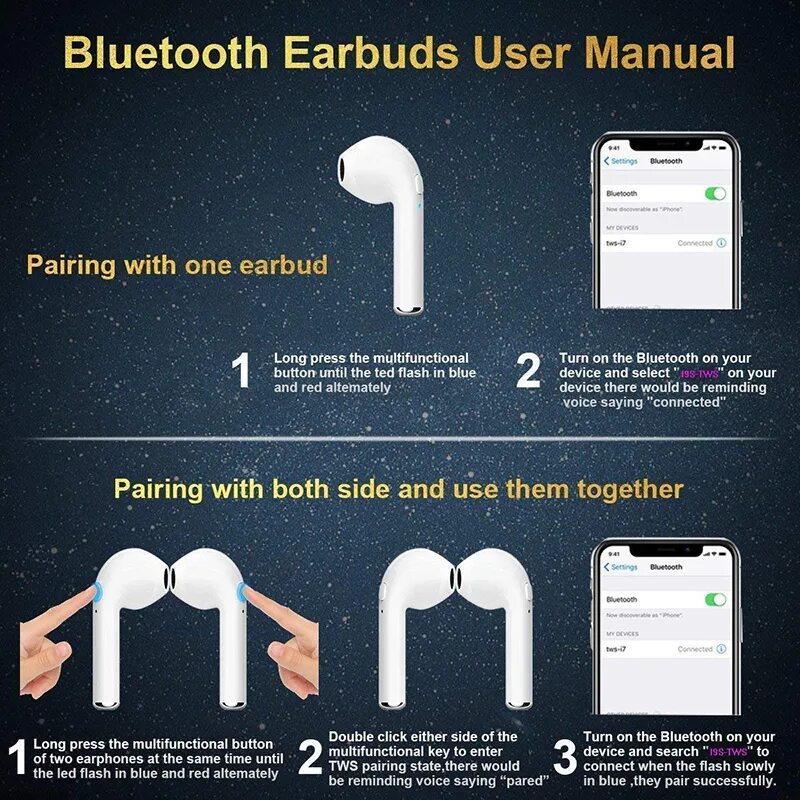 Tws wireless headset наушники беспроводные как подключить 2019 новый оригинальный i30 tws mini Bluetooth 5,0 беспроводной 3D супер тяжелый
