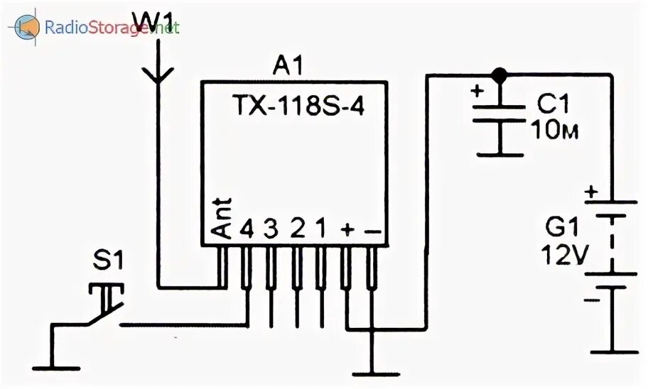 Tx 118s 4 v2 схема подключения Система радиовызова официанта на основе радиомодулей TX-118S-4, RX480E-4