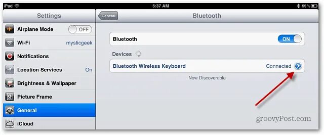 Tzumiled как подключить блютуз Connect a Bluetooth Keyboard to iPad