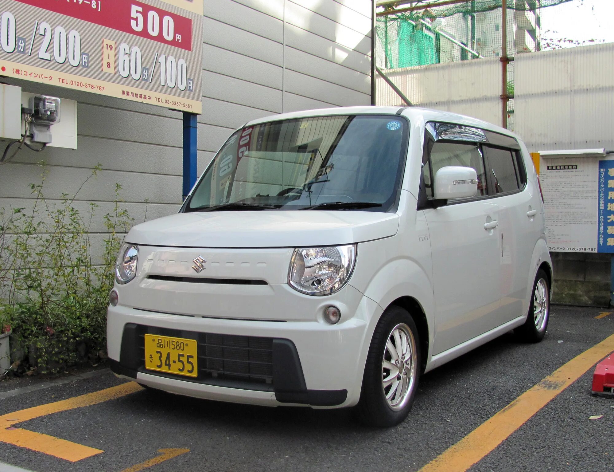 U3 как выглядит на машине из японии "品 川 580 き 3455" фото Suzuki MR Wagon. Япония