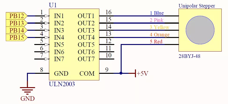 Uln2003 подключение 4 электро мотора Nehézség promóció szimbólum uln2003 stepper motor driver circuit felügyel Összet