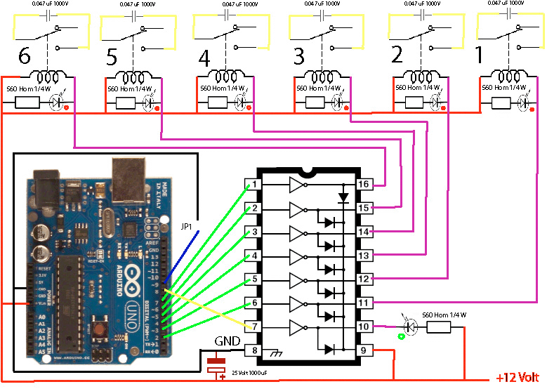 Uln2003apg схема подключения реле Relè per controllare 220V (corrente di casa)? - Hardware - Arduino Forum