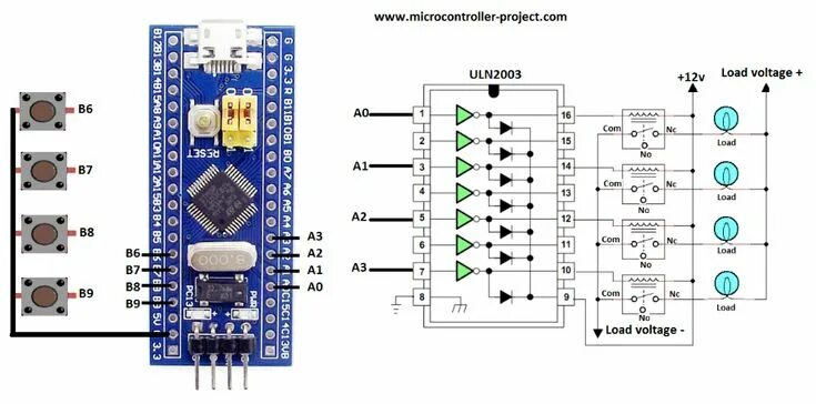 Uln2003apg схема подключения реле Pin on Microcontrollers