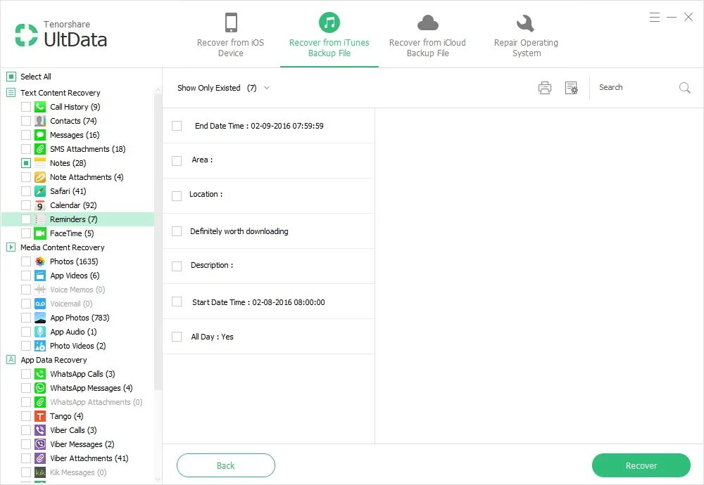 Ultdata восстановить фото на айфоне How to Recover Deleted, Lost Reminders on iPhone