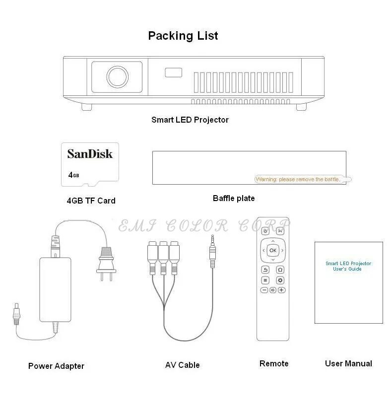 Umiio как подключить телефон Dlp 3d Ready Led Mini Projector Connect Smartphone Or Iphone/pad Wireless - Buy 