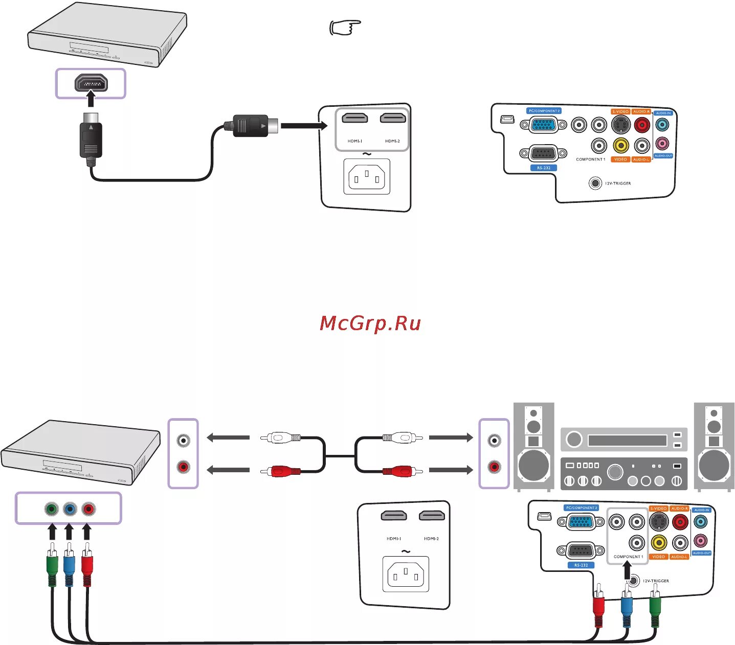 Umiio как подключить телефон Benq W1300 21/66 Подключение устройств hdmi
