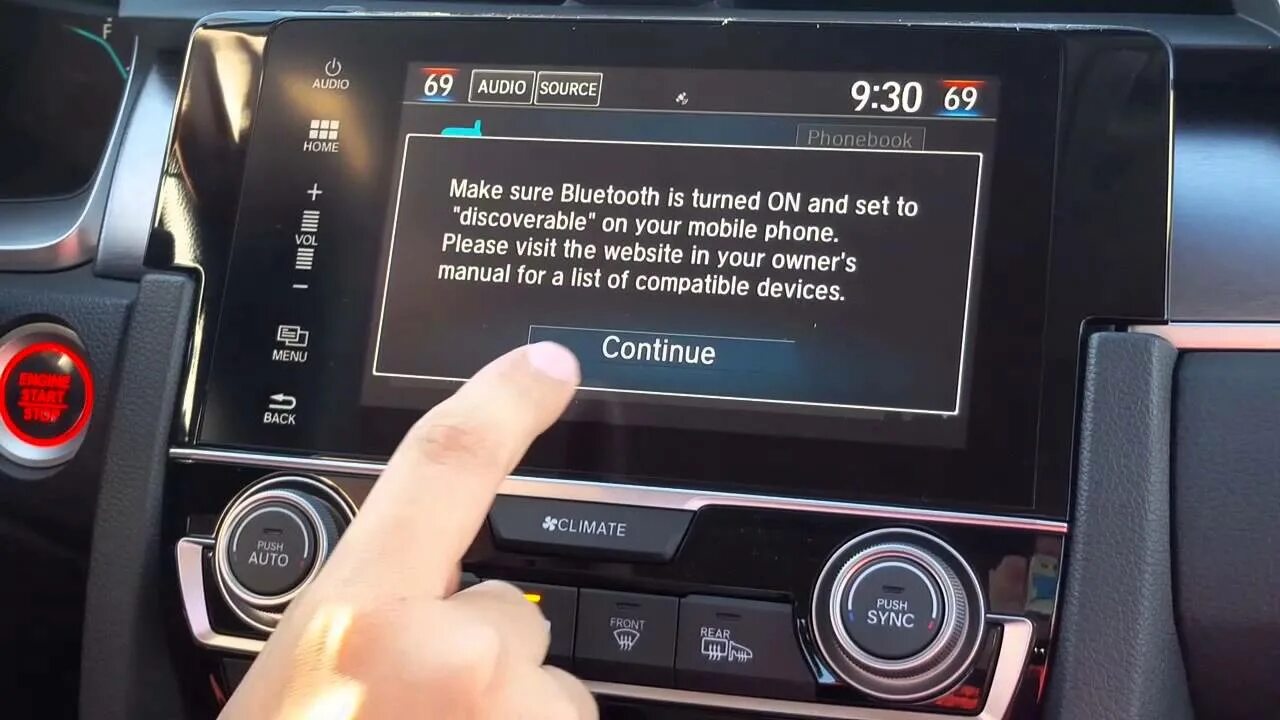 Umiio как подключить телефон 2016 Honda Civic Bluetooth Pairing - YouTube