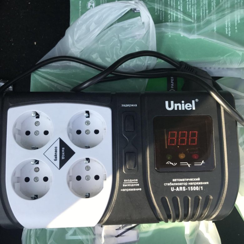 Uniel u ars 1500 1 подключение Стабилизатор напряжения uniel U-Ars 1500/1 - купить в Москве, цена 1 000 руб., п