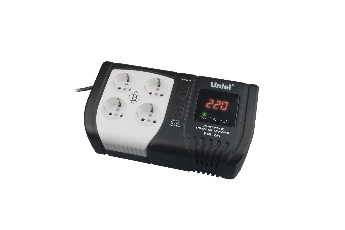 Uniel u ars 1500 1 подключение Стабилизатор напряжения UNIEL U-ARS-1500/1 купить в Алматы по доступной цене: ха