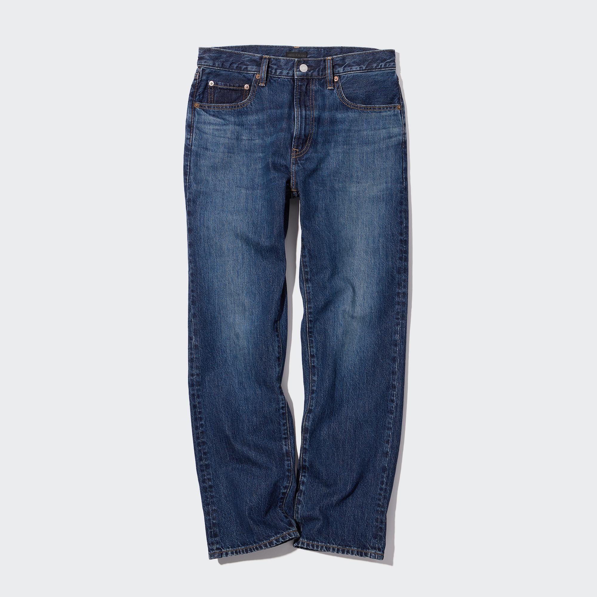 Uniqlo джинсы regular фото Джинсы мужские UNIQLO 450244COL66 синие 35/34 (доставка из-за рубежа) - купить в