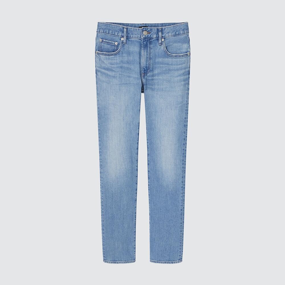 Uniqlo джинсы regular фото Джинсы Uniqlo, синий - заказать по выгодной цене из-за рубежа в "CDEK.Shopping"