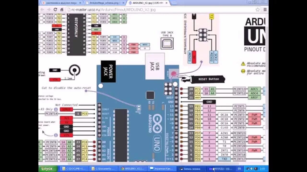Uno распиновка Arduino & Proteus - YouTube