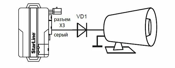 Ups 34 сирена сигнализации схема подключения Сирена подключение