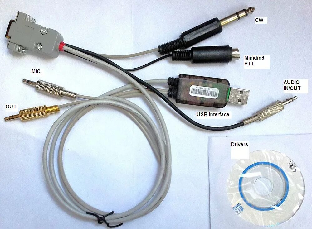 Usb интерфейс для подключения к компьютеру UN8GV - Кабель для подключения трансивера к компьютеру CAT interface!