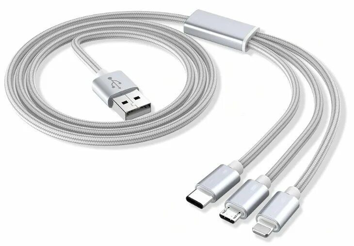 Usb кабель для айфона к компьютеру подключения Кабель Micrо USB + lightning - USB (2,0 A) (RC-025t) "Remax" длина 1м (розовый) 