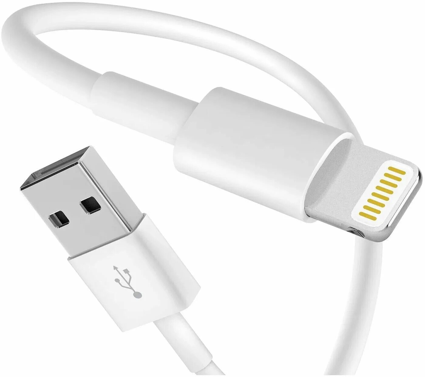 Usb кабель для айфона к компьютеру подключения USB Кабель "Foxcon" для Apple белый 2A, с экранирующей оплеткой (качество как у 