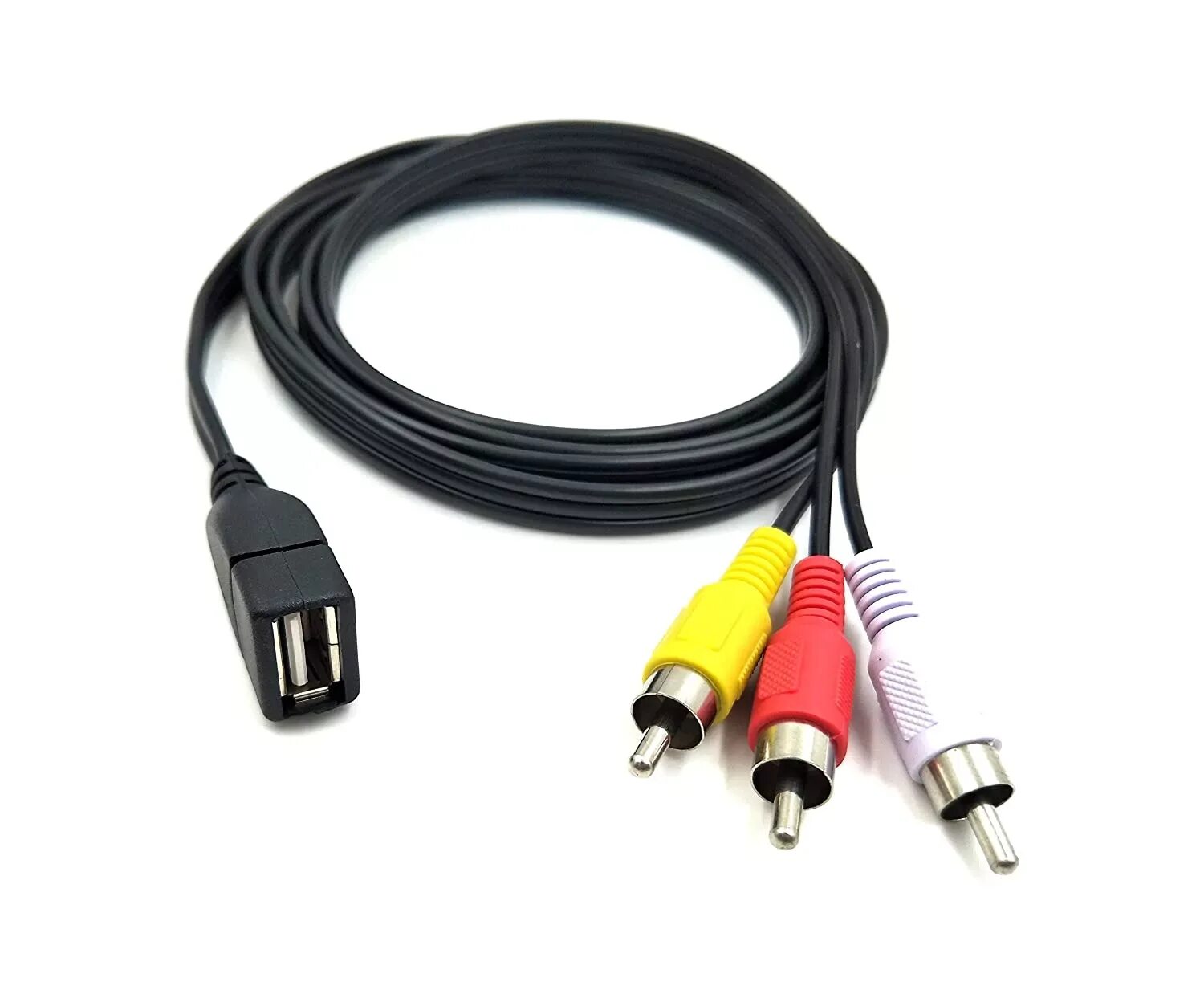 Usb кабель для подключения к телевизору Кабель USB на RCA, кабель 3 RCA на USB, кабель от AV до USB, кабель USB 2,0 "мам