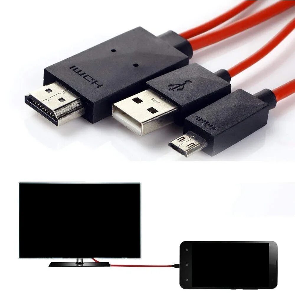 Usb кабель для подключения к телевизору TV HDMI-совместимый AV-адаптер кабель AliExpress