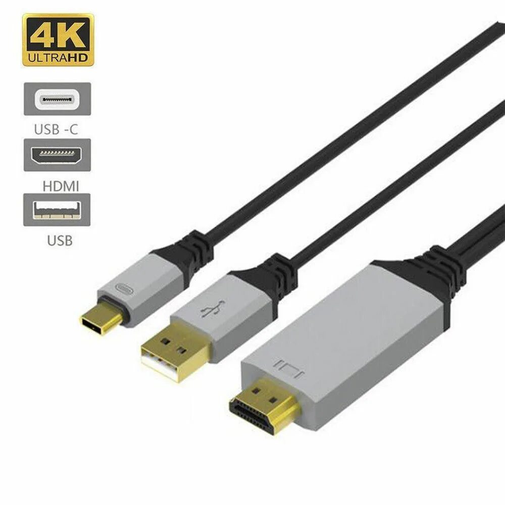 Usb кабель для подключения к телевизору Mhl 6.5FT USB типа 4K-C для UHD кабель HDMI - Китай Кабель HDMI и Тип C для подк
