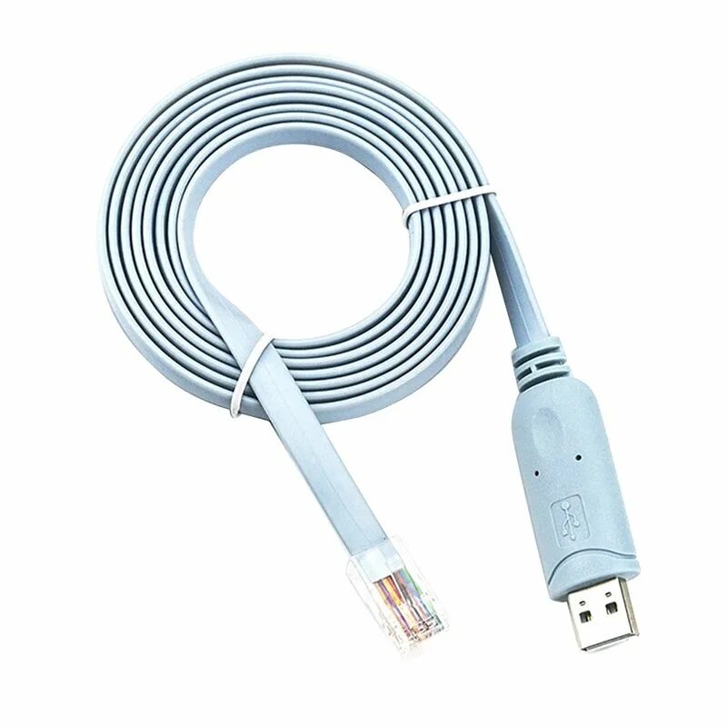 Usb кабель для подключения телефона к компьютеру 1.8M Chip USB RS232 Serial To RJ45 CAT5 Консольный адаптер Кабель-адаптер - купи
