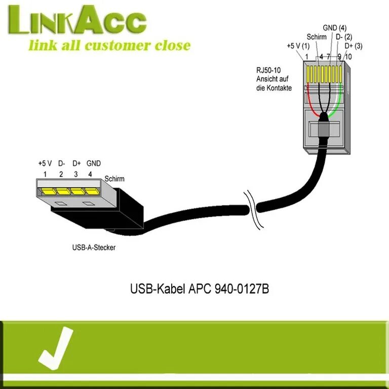 Usb кабель подключения компьютеру Кабель для управления UPS через USB to RJ45
