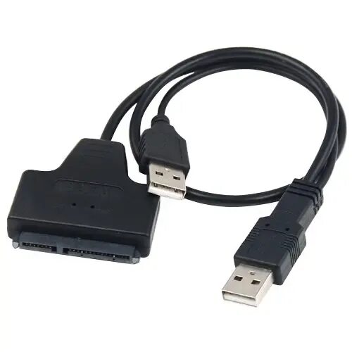 Usb провод для подключения жесткого диска 2019 Новый USB 2,0 SATA Serial ATA 15 + 7 22P кабель с адаптером для 2,5 "HDD же