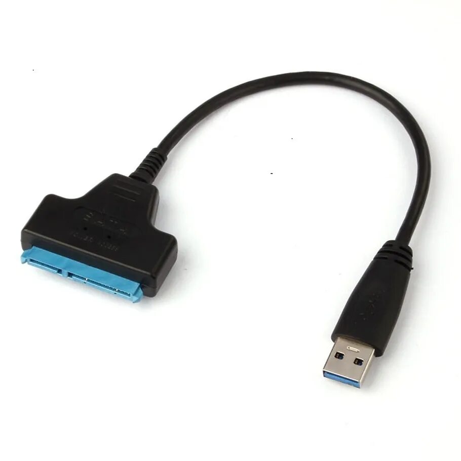 Usb провод для подключения жесткого диска Кабель-адаптер с SATA на USB (поддержка USB 3.0) - Запчасти для ноутбуков