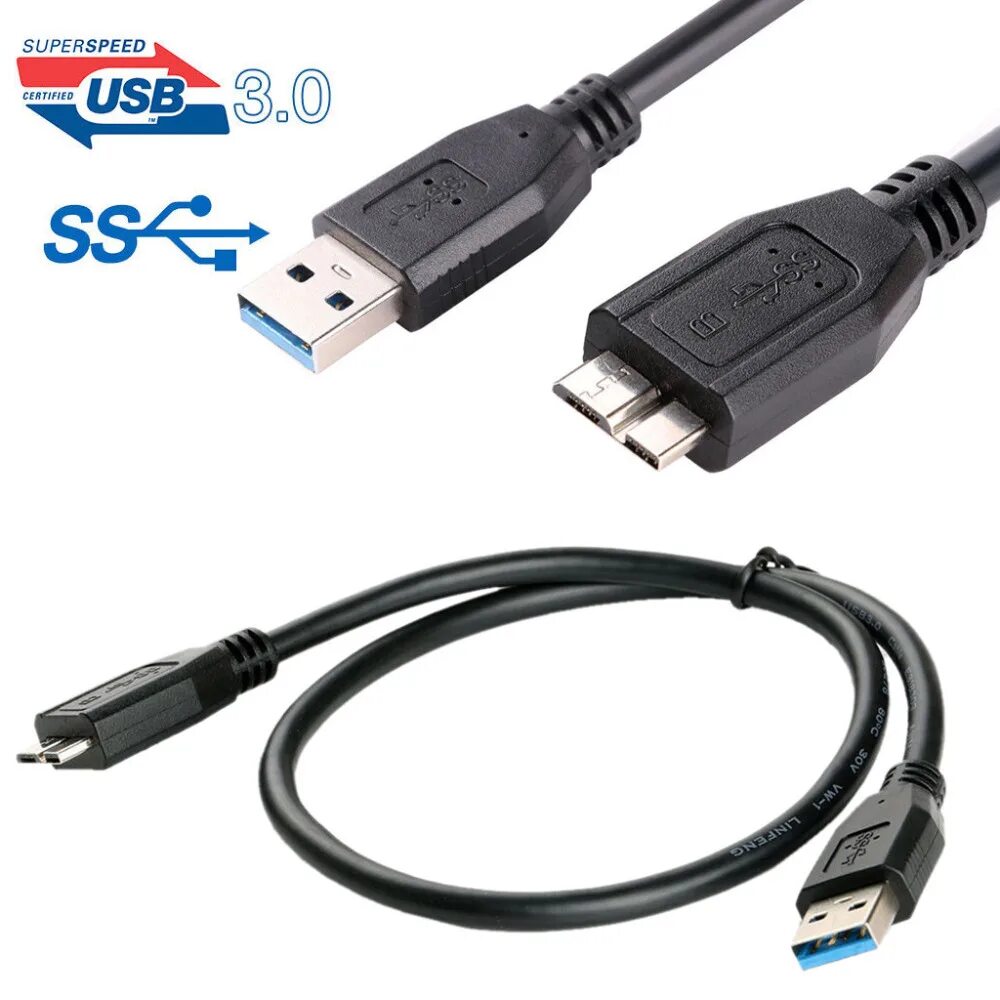 Usb провод для подключения жесткого диска EPULA High Speed Micro USB 2.0 Type A to Micro B Cable USB 3.0 Fast Data Sync Ca