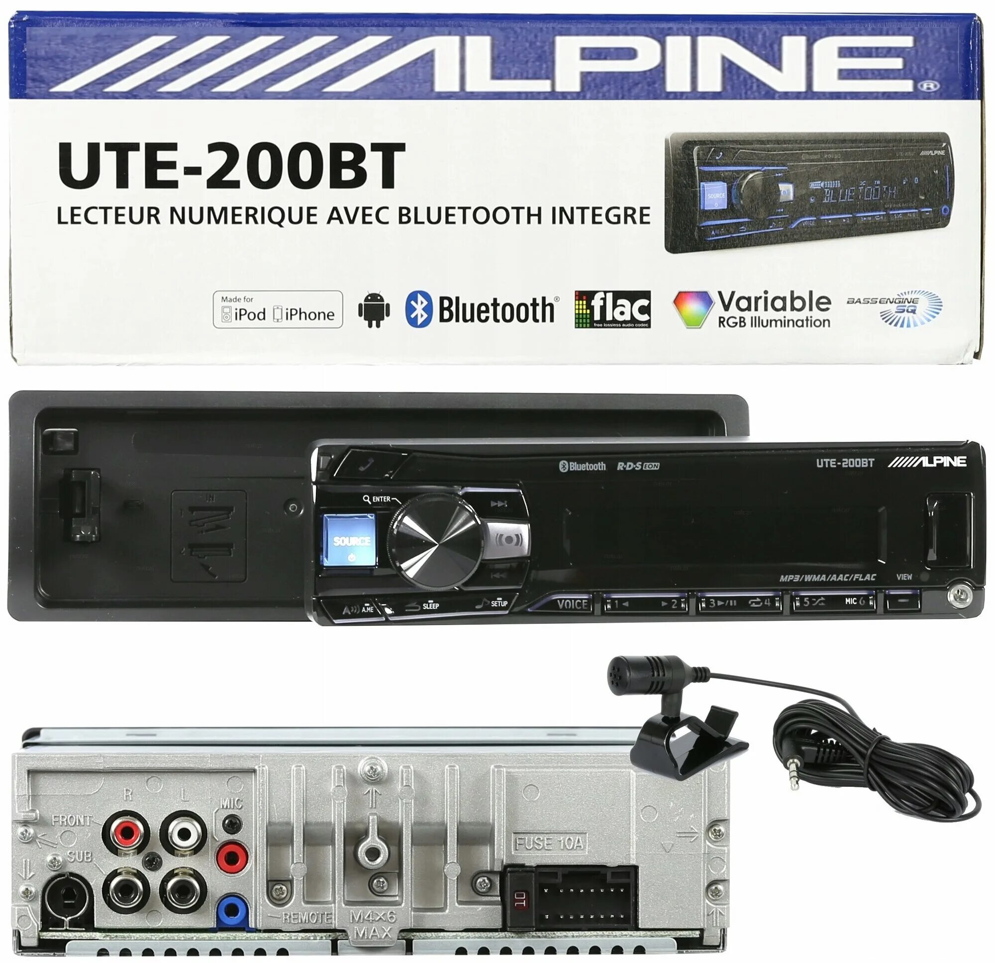 Ute 200bt как подключить блютуз Автомагнитола Alpine UTE-200BT - купить в интернет-магазине по низкой цене на Ян