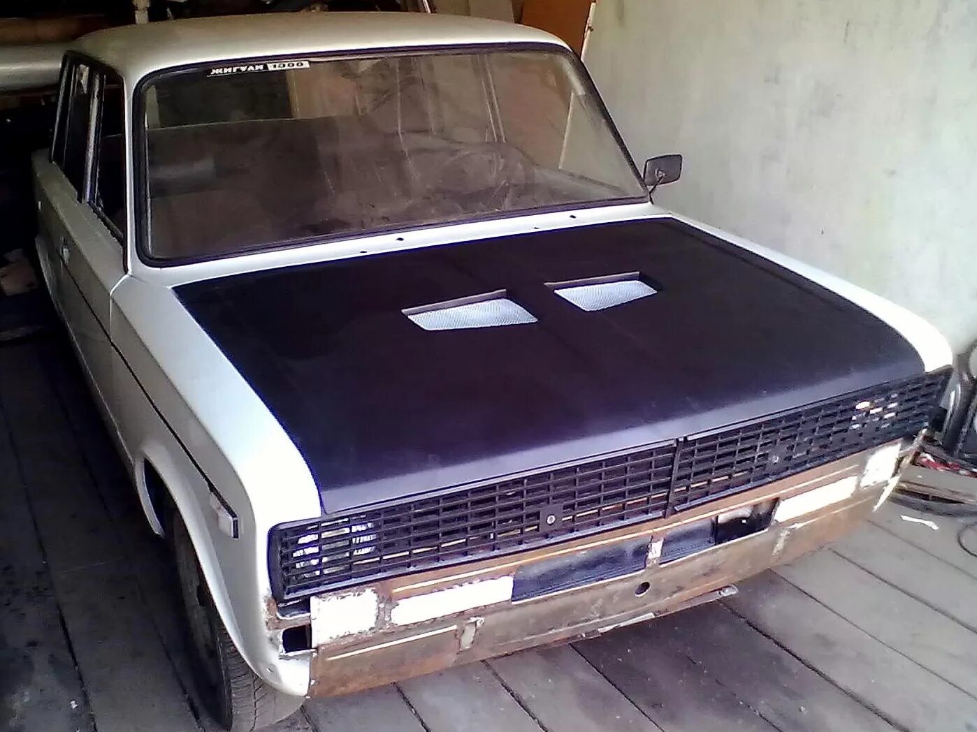 V n тюнинг капот на ваз 2106 КАПОТ В ЧЕРНЫЙ МАТ! =) - Lada 2106, 1,5 л, 1989 года тюнинг DRIVE2