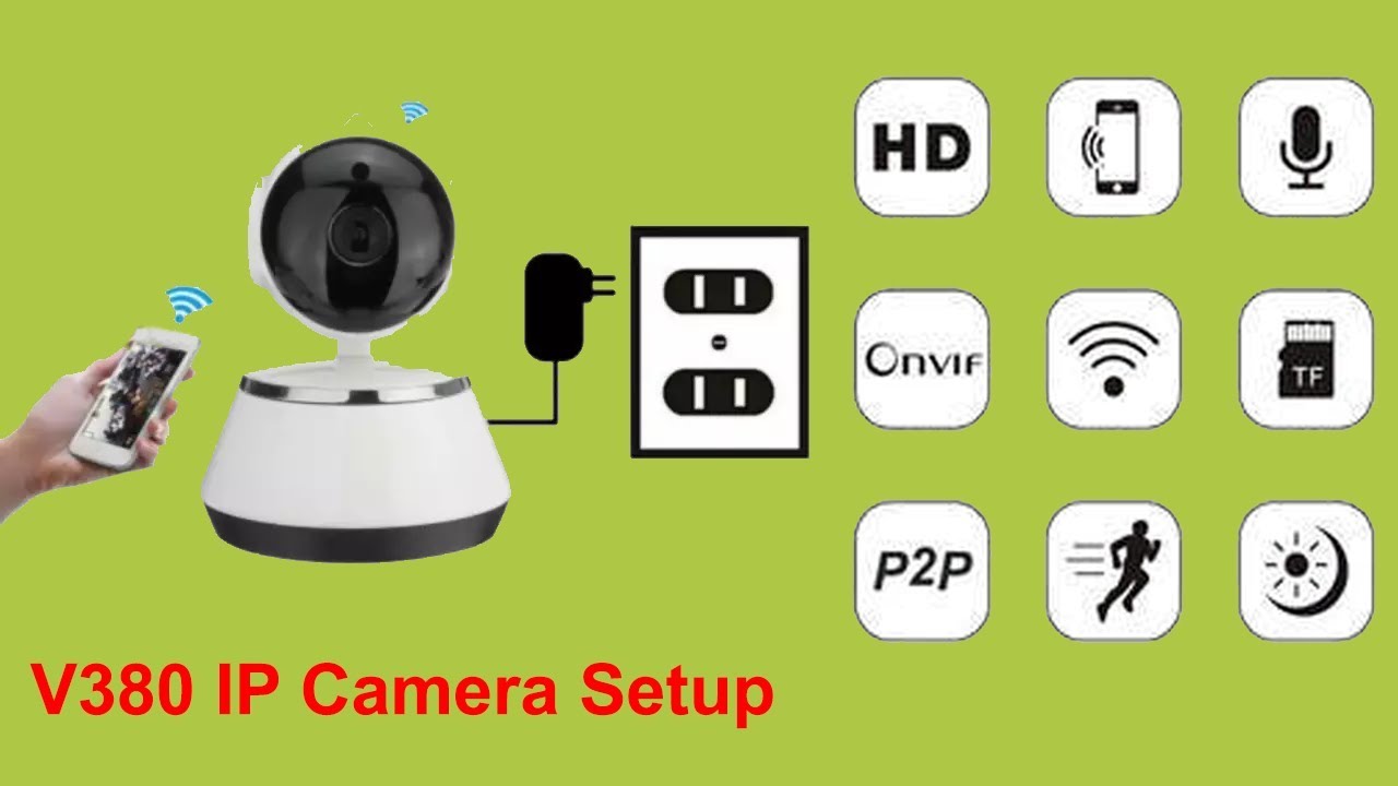V380 подключение wifi камеры V380 IP Camera Easy Setup - YouTube