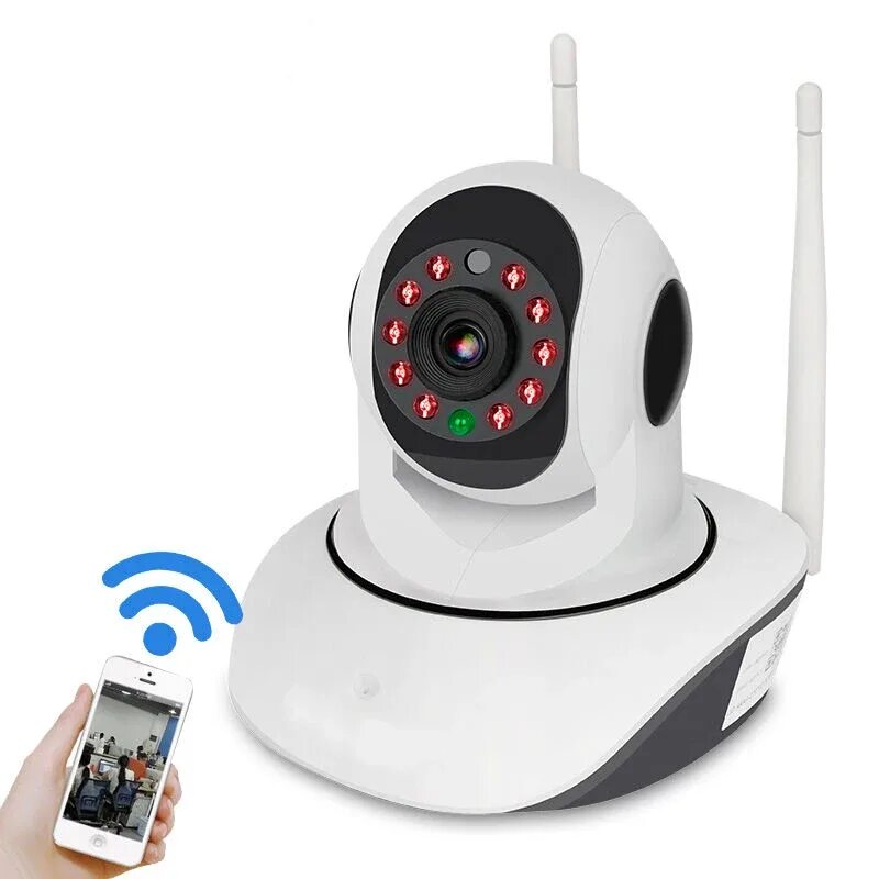 V380 подключение wifi камеры V380 1080P IP сеть WIFI HD камера видеонаблюдения 355 градусов PTZ IR-CUT IP ROB