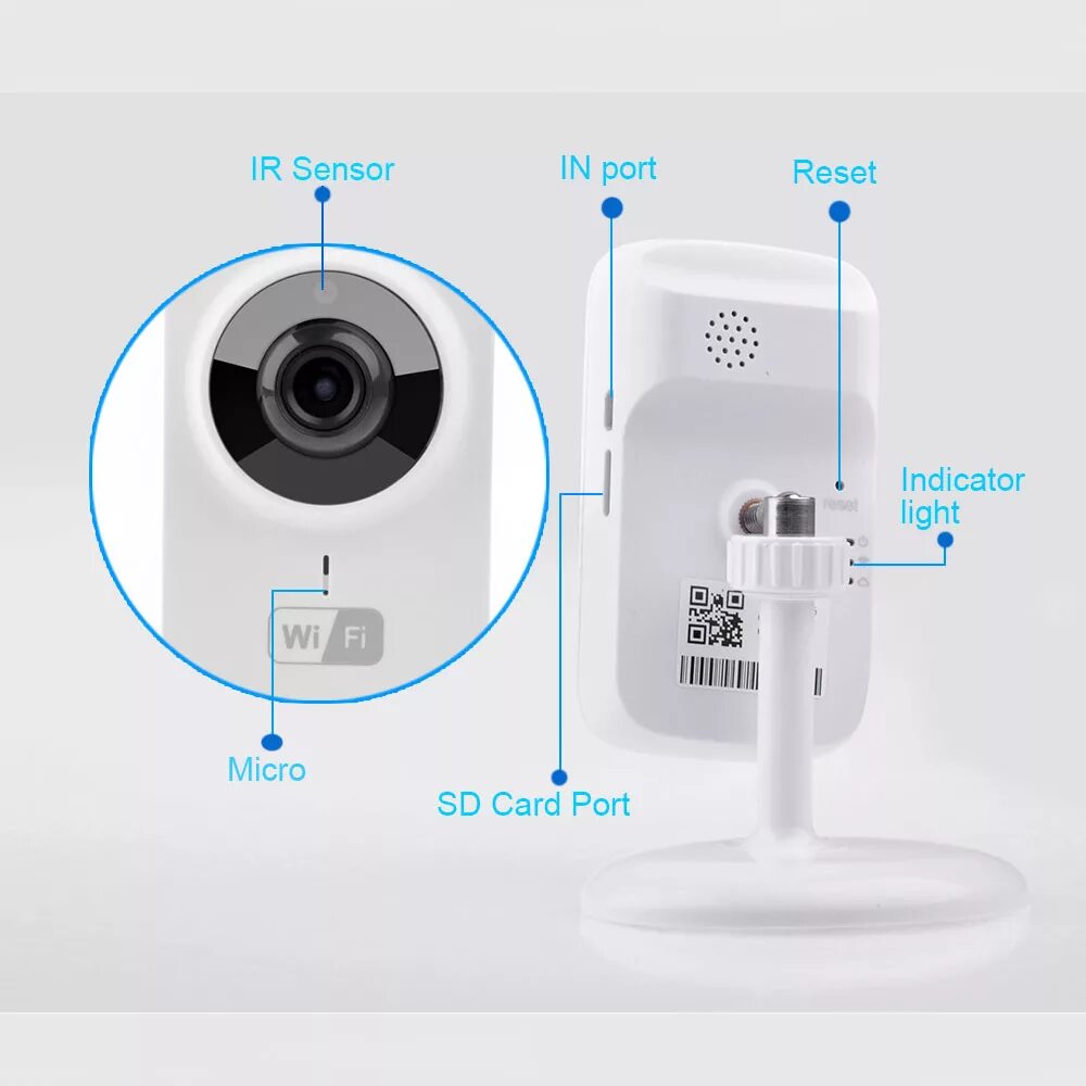 V380 подключение wifi камеры Wholesale!!! 20Pcs Wifi Smart HD 720P Wireless IP Camera P2P Video Surveillance 