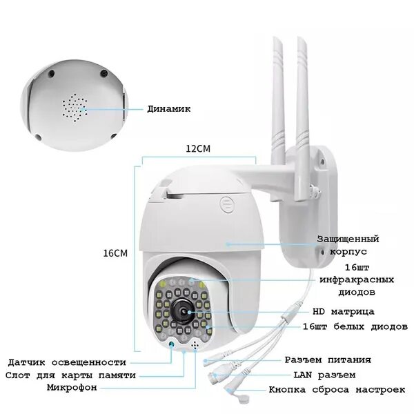 V380 pro на пк как подключить Камера видеонаблюдения smart camera 1080P_уличная 2мп 4G/LAN 1920 × 1080 Full HD