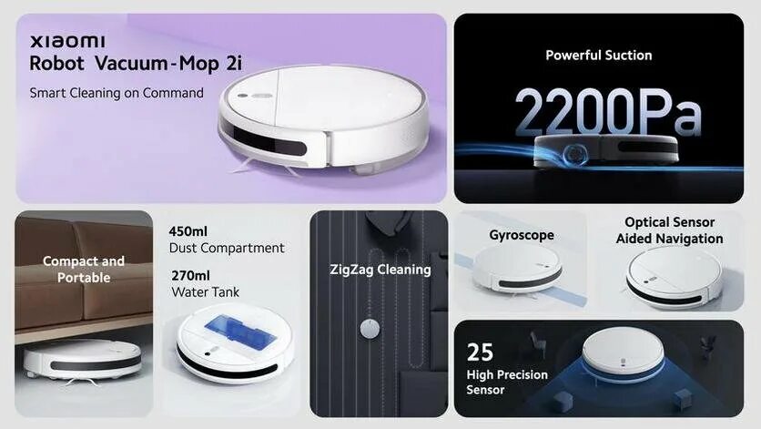 Vacuum mop 2 pro подключение Xiaomi Robot Vacuum-Mop 2i: влажная уборка, 25 сенсоров и 100 минут работы 4pda.