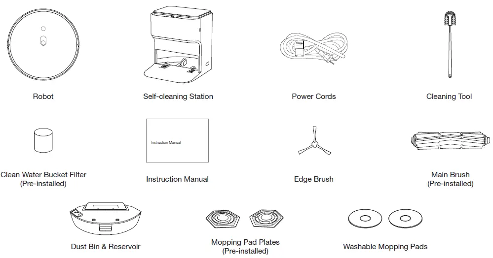 Vacuum mop 2 pro подключение yeedi mop station Robot Vacuum Instruction Manual
