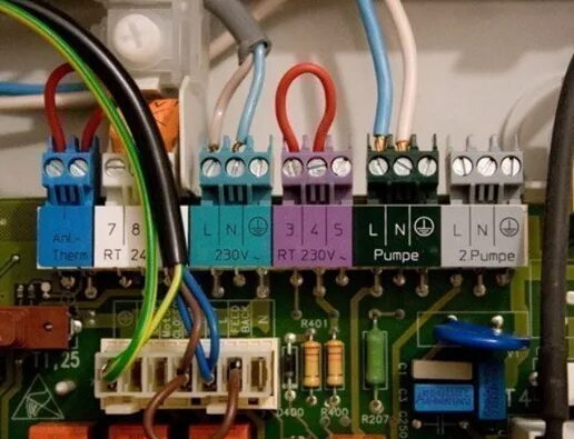 Vaillant подключение внешнего насоса Home Assistant и интернет-термостат RODOS-16 DIN для котла отопления