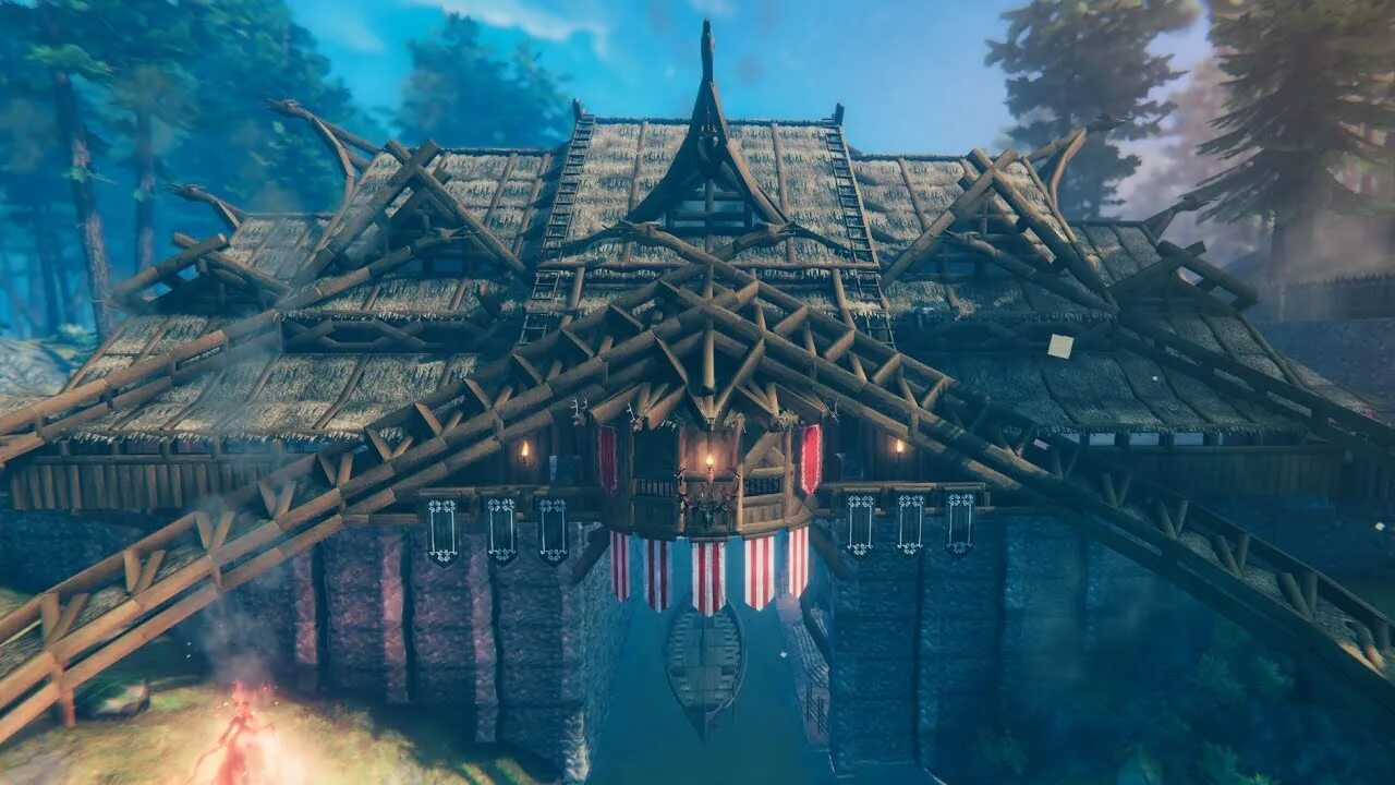 Valheim дома схемы The Valheim longbridgeboathouse walkthrough - YouTube