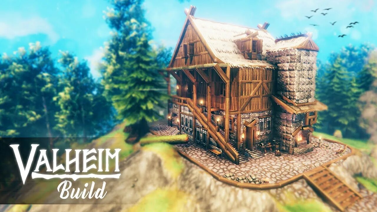 Valheim дома схемы Valheim How To Build a Blacksmith House - YouTube