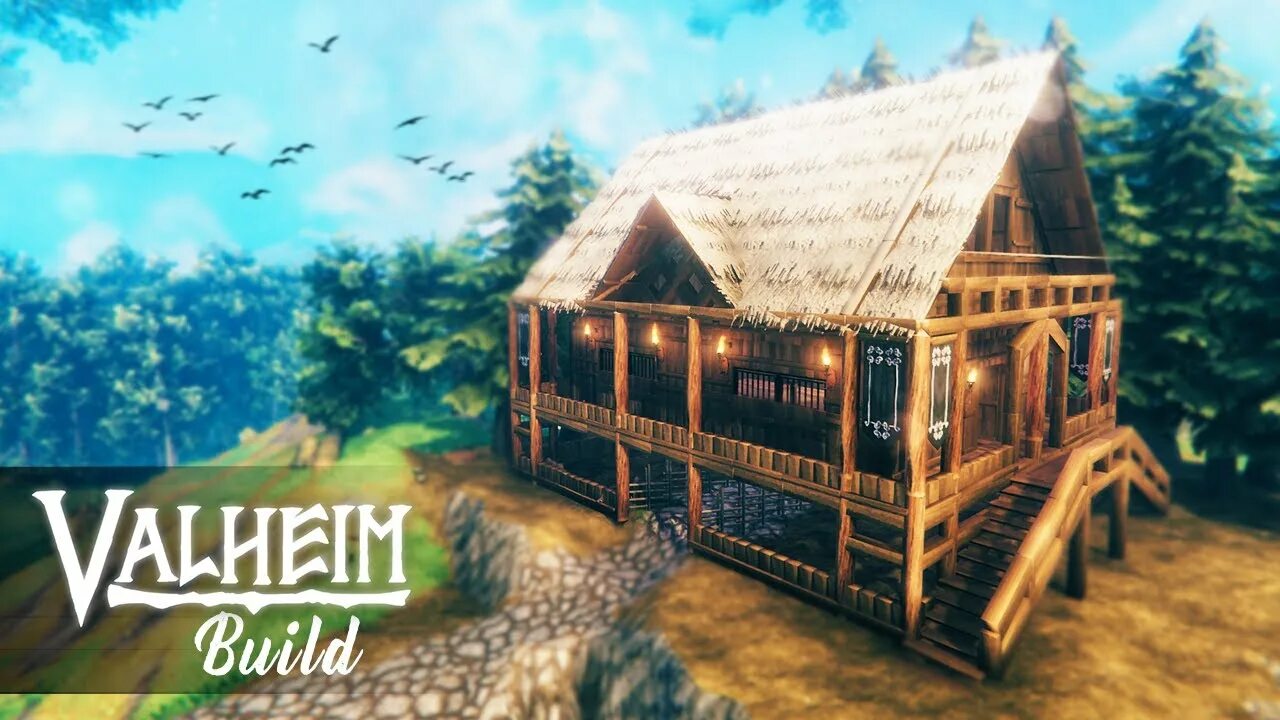 Valheim дома схемы Valheim How To Build a Modern Viking House - YouTube