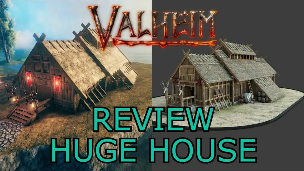 Valheim дома схемы Valheim - Huge House Review - YouTube