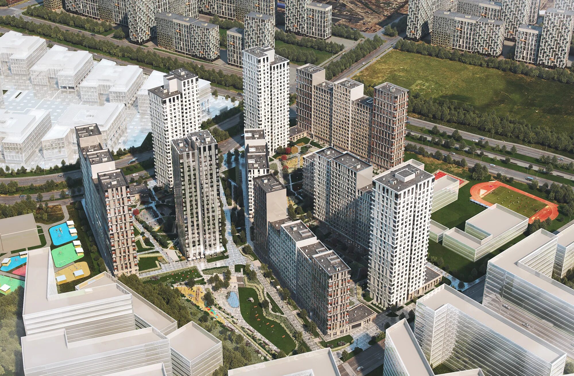 Valube летная ул 95б корп 2 фото Residential complex by the river :: Behance