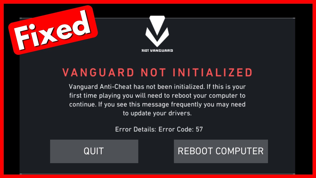 Vanguard anti cheat ошибка подключения Fix Vanguard Not Initialized Valorant Error Code 57 ✔ Error 128 anti cheat has n